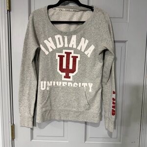 PINK Victoria's Secret Gray Indiana University Sweatshirt